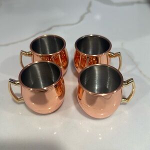 Mini Moscow mule shot glasses